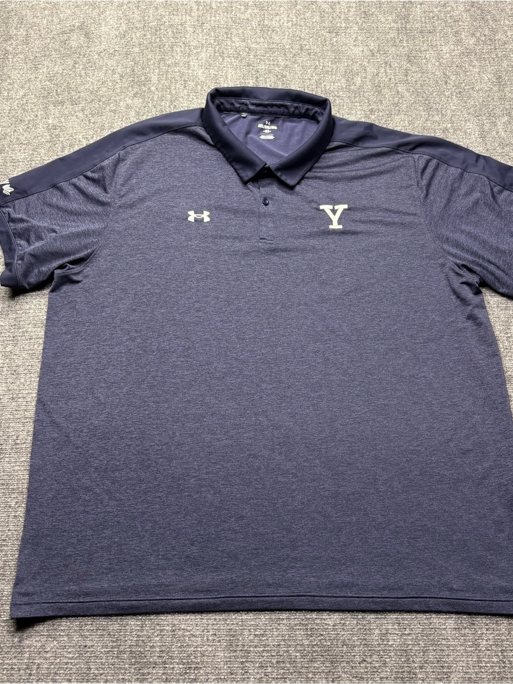 Under Armour Polo Mens 5XL Blue Loose Yale Bulldogs Ivy League Boola